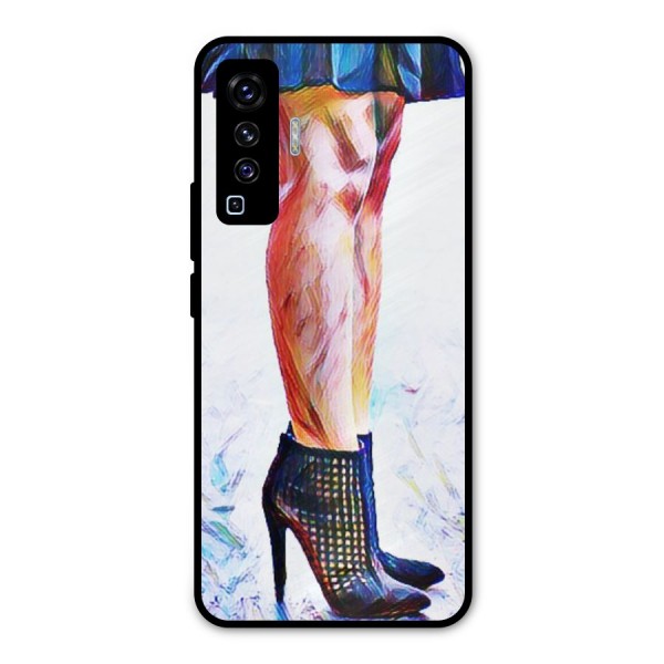 Sassy Heels Metal Back Case for Vivo X50