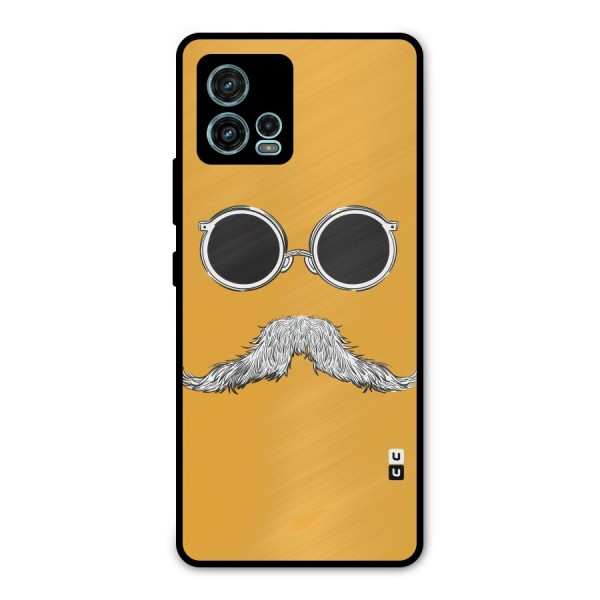 Sassy Mustache Metal Back Case for Moto G72