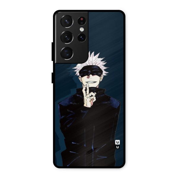 Satoru Gojo Metal Back Case for Galaxy S21 Ultra 5G