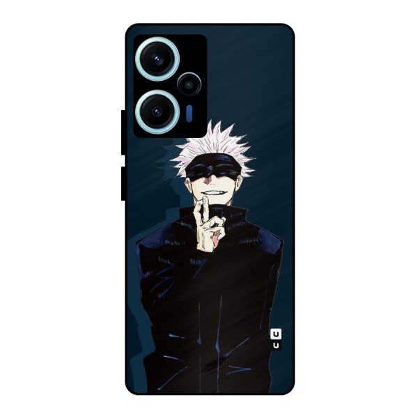 Satoru Gojo Metal Back Case for Poco F5