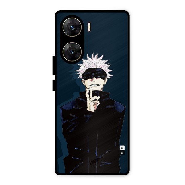 Satoru Gojo Metal Back Case for Vivo V29e