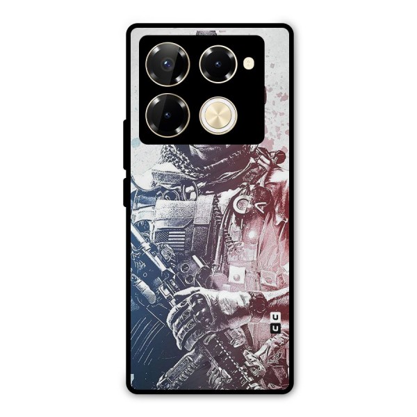 Saviour Metal Back Case for Infinix Note 40 Pro Plus