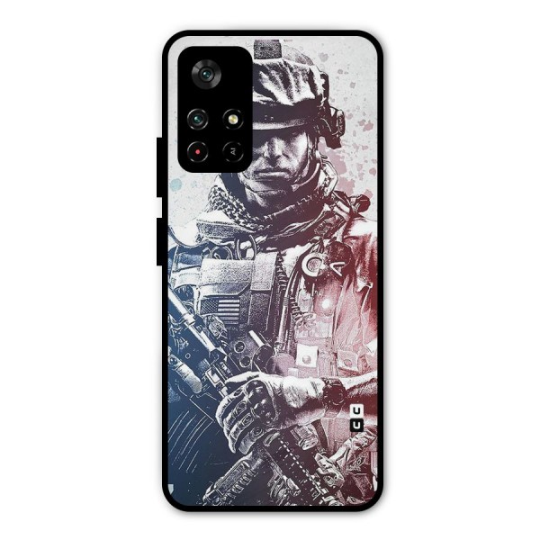Saviour Metal Back Case for Poco M4 Pro 5G