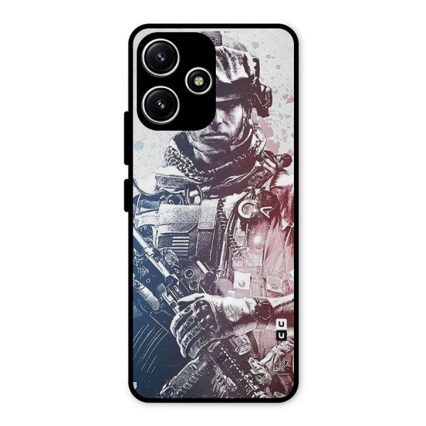 Saviour Metal Back Case for Redmi 12 5G