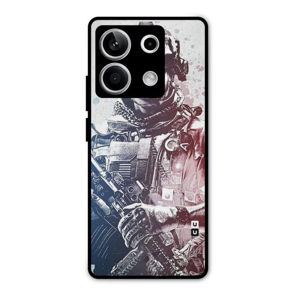 Saviour Metal Back Case for Redmi Note 13 5G
