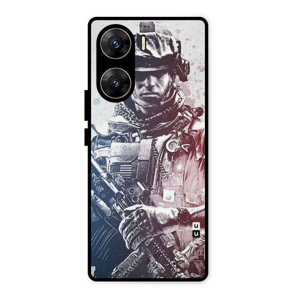 Saviour Metal Back Case for Vivo V29e