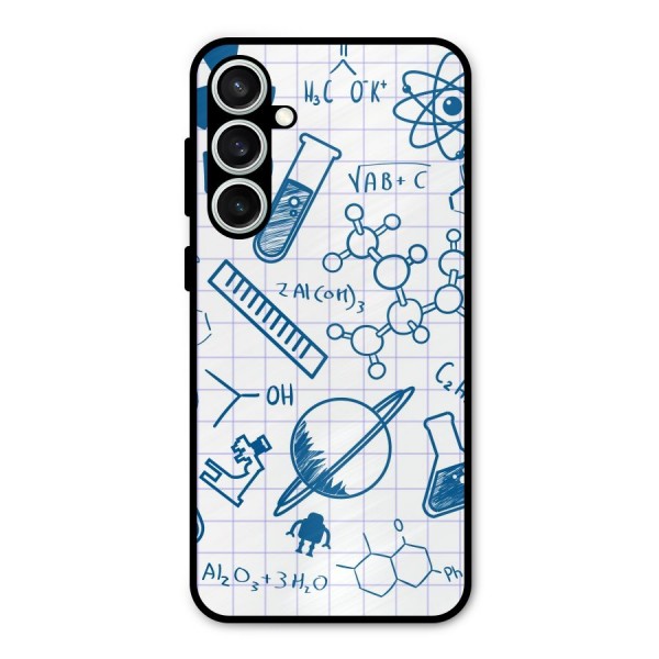 Science Notebook Metal Back Case for Galaxy S23 FE