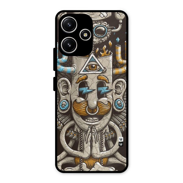 Sculpture Design Metal Back Case for Redmi 12 5G