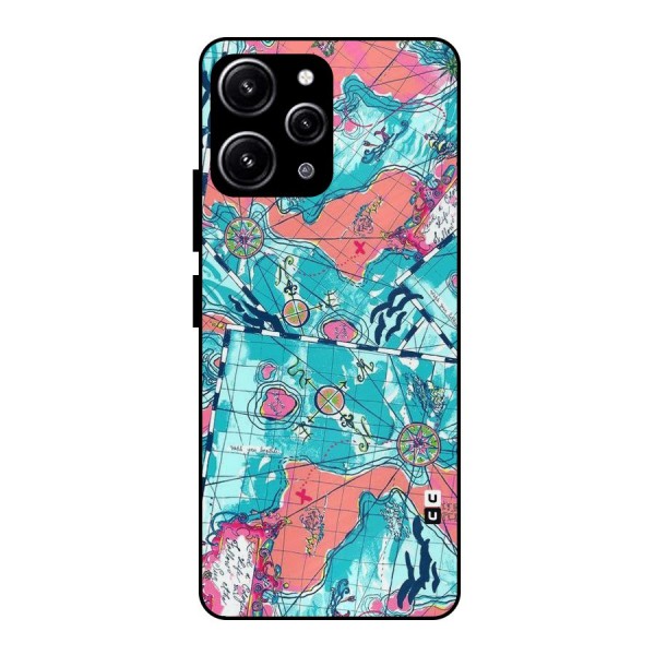 Sea Adventure Glass Back Case for Redmi 12 4G