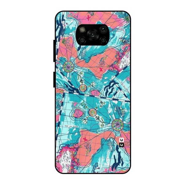 Sea Adventure Metal Back Case for Poco X3