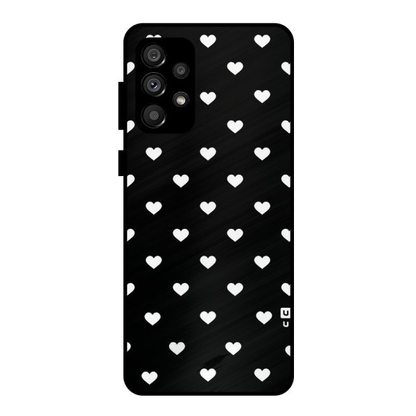 Seamless Hearts Pattern Metal Back Case for Galaxy A73 5G