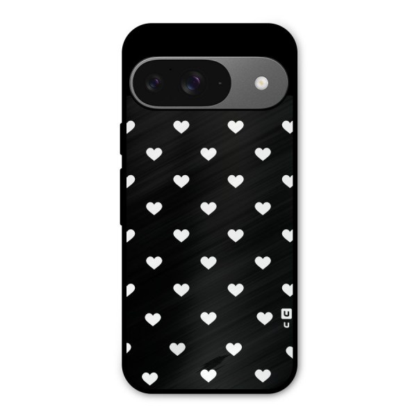 Seamless Hearts Pattern Metal Back Case for Google Pixel 9