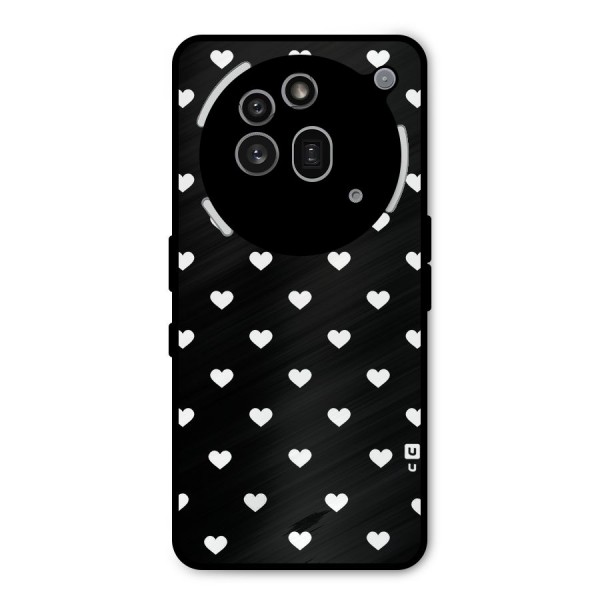 Seamless Hearts Pattern Metal Back Case for Nothing Phone 3a Pro
