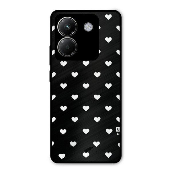 Seamless Hearts Pattern Metal Back Case for Poco M7 Pro 5G