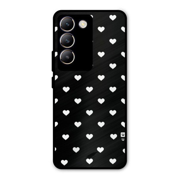 Seamless Hearts Pattern Metal Back Case for Vivo Y200e