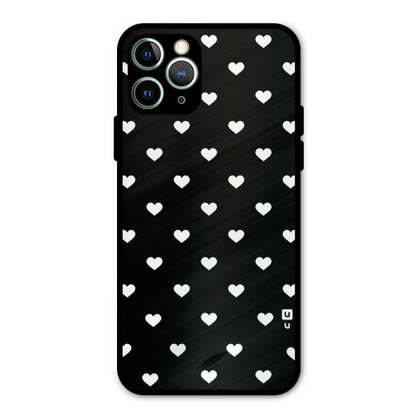 Seamless Hearts Pattern Metal Back Case for iPhone 11 Pro Max