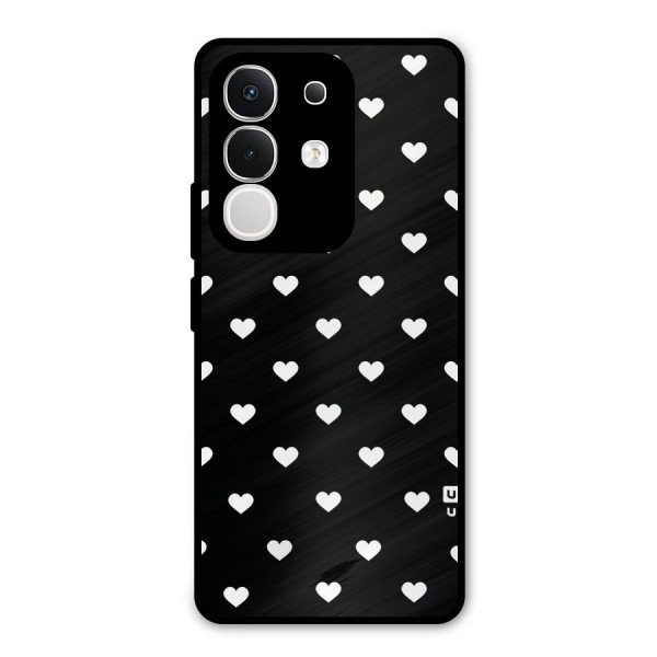 Seamless Hearts Pattern Metal Back Case for iQOO Z10x