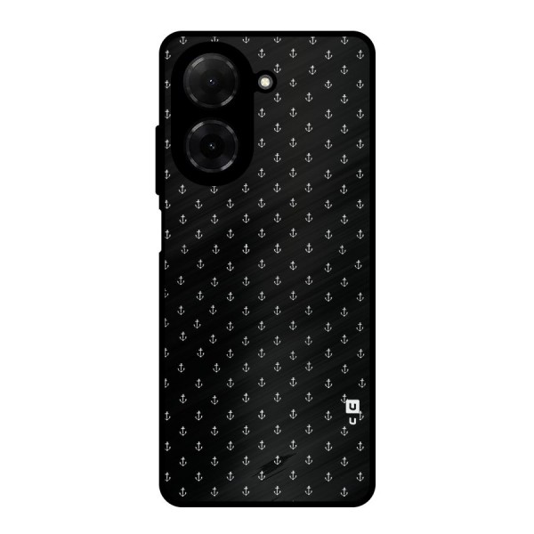 Seamless Small Anchors Pattern Metal Back Case for Poco C71