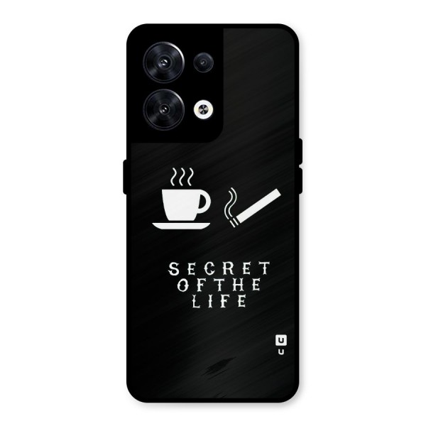 Secrate of Life Metal Back Case for Oppo Reno8 5G