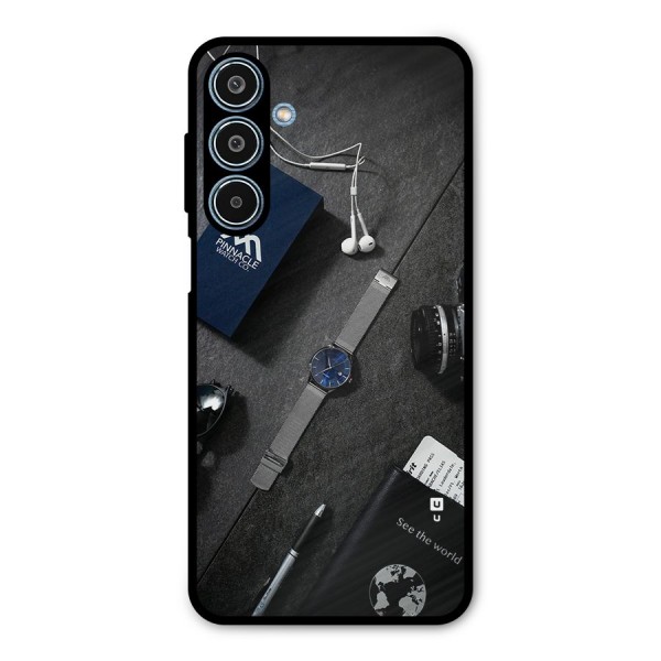 See The World Metal Back Case for Galaxy M35