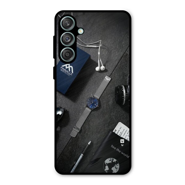 See The World Metal Back Case for Galaxy M55 5G