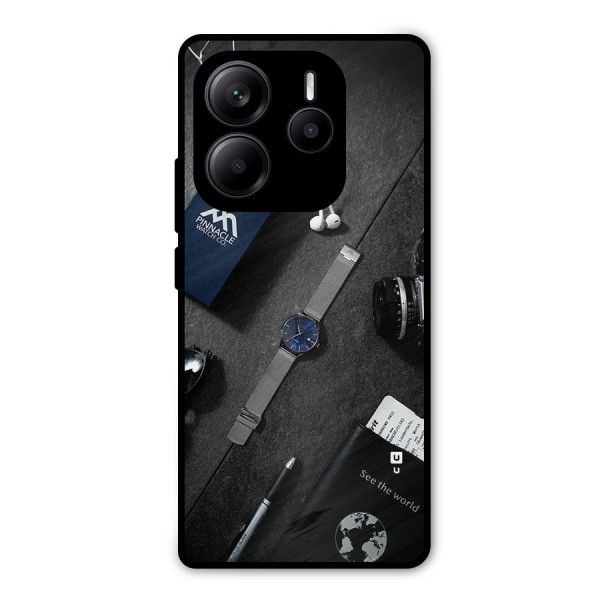 See The World Metal Back Case for Redmi Note 14 5G