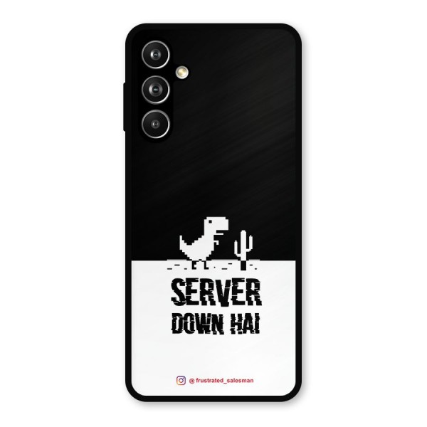 Server Down Hai Black Metal Back Case for Galaxy F54