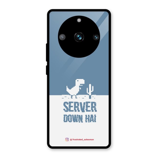 Server Down Hai SteelBlue Glass Back Case for Realme 11 Pro