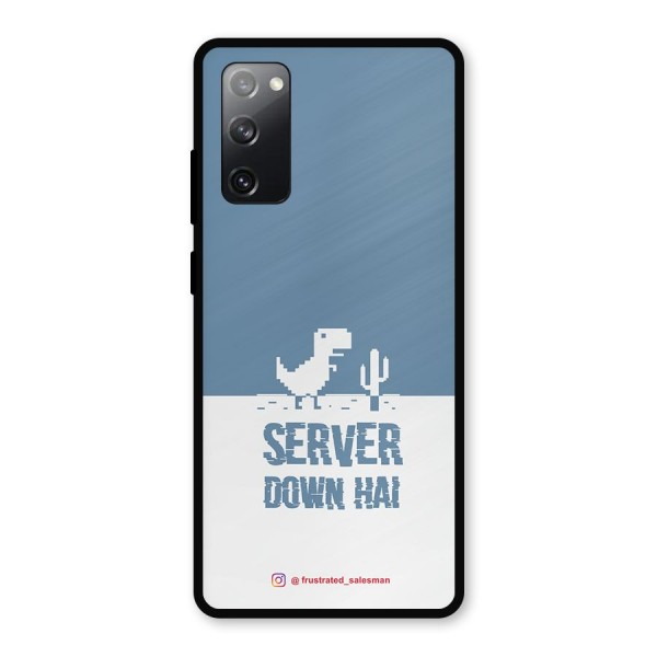 Server Down Hai SteelBlue Metal Back Case for Galaxy S20 FE 5G