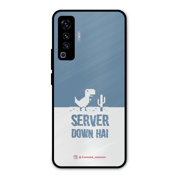 Server Down Hai SteelBlue Metal Back Case for Vivo X50