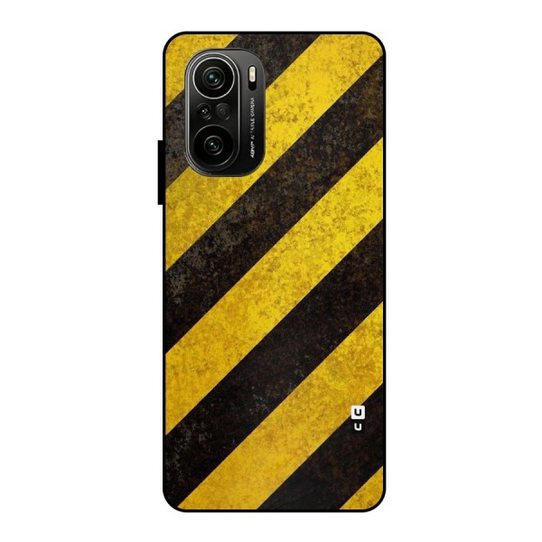 Shaded Yellow Stripes Metal Back Case for Mi 11X Pro
