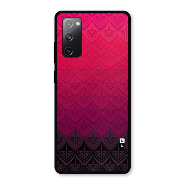 Shades Red Design Metal Back Case for Galaxy S20 FE