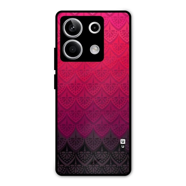 Shades Red Design Metal Back Case for Redmi Note 13 5G