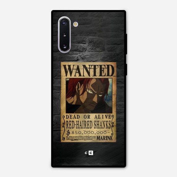 Shanks Wanted Metal Back Case for Galaxy Note 10