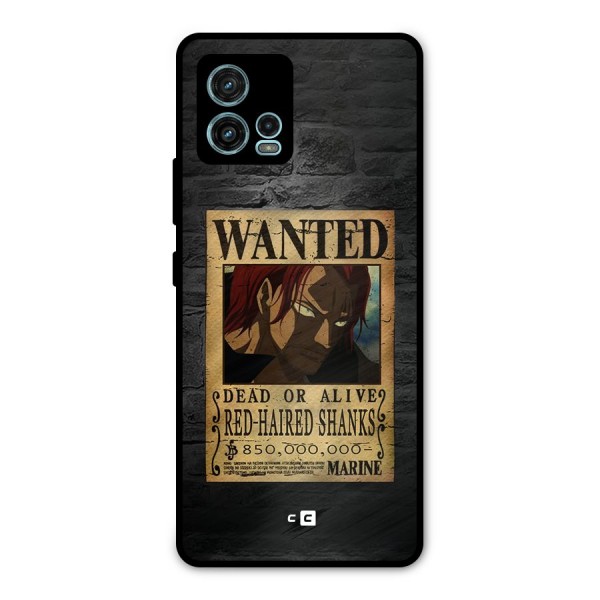 Shanks Wanted Metal Back Case for Moto G72