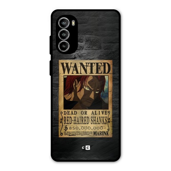 Shanks Wanted Metal Back Case for Moto G82