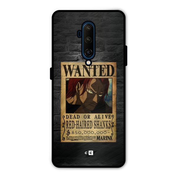 Shanks Wanted Metal Back Case for OnePlus 7T Pro