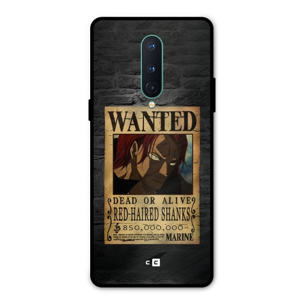 Shanks Wanted Metal Back Case for OnePlus 8