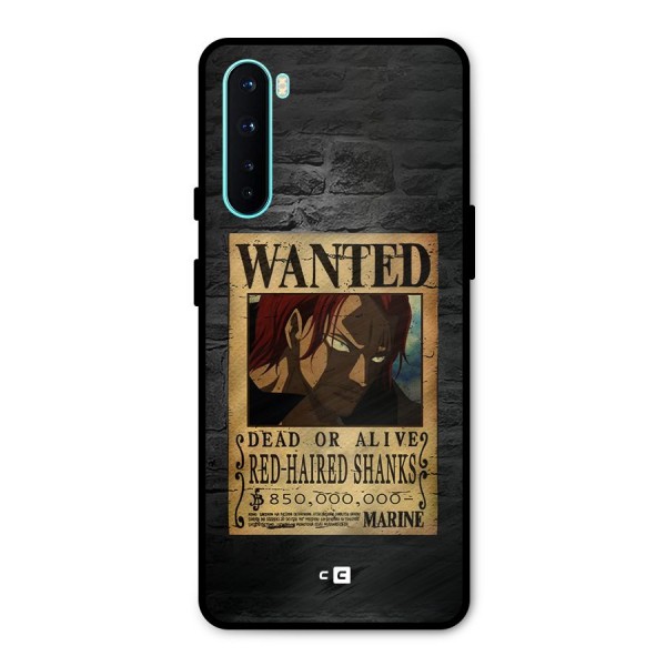 Shanks Wanted Metal Back Case for OnePlus Nord