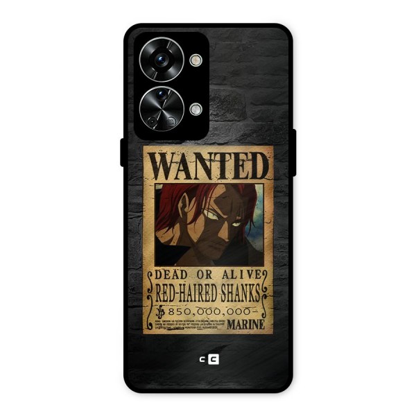 Shanks Wanted Metal Back Case for OnePlus Nord 2T