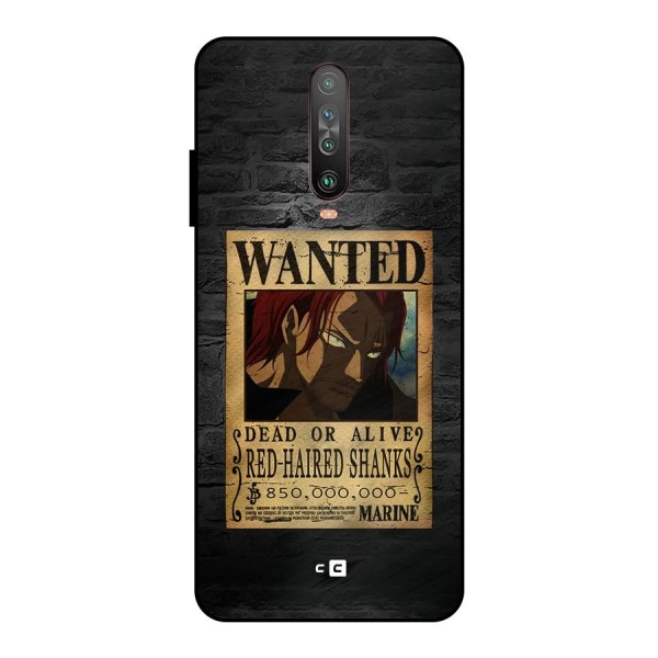 Shanks Wanted Metal Back Case for Poco X2