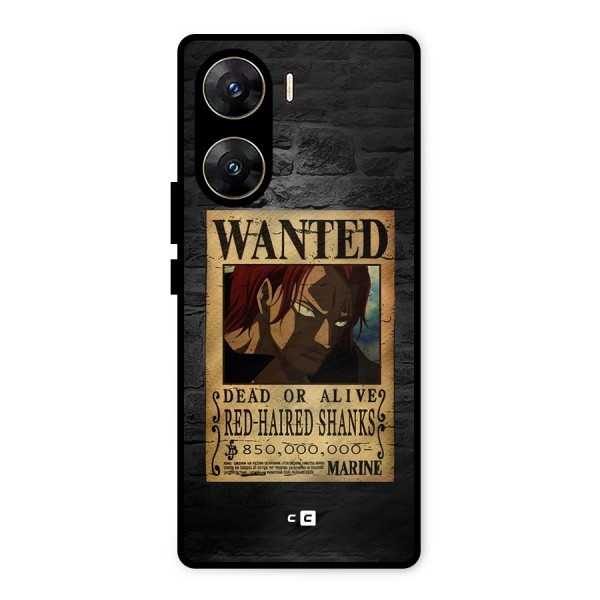 Shanks Wanted Metal Back Case for Vivo V29e