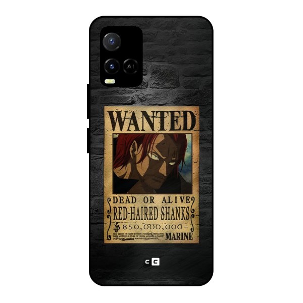 Shanks Wanted Metal Back Case for Vivo Y21G