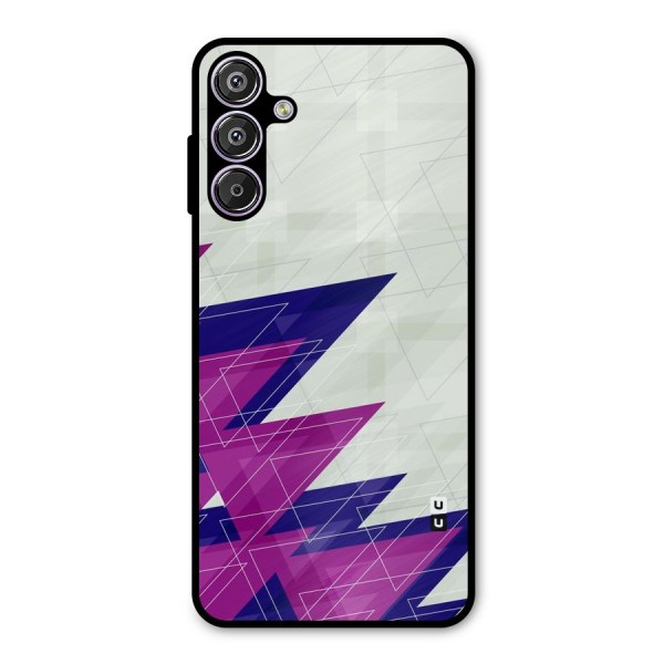 Sharp Abstract Design Metal Back Case for Galaxy F15