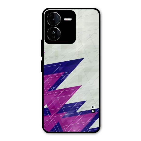 Sharp Abstract Design Metal Back Case for iQOO Z9