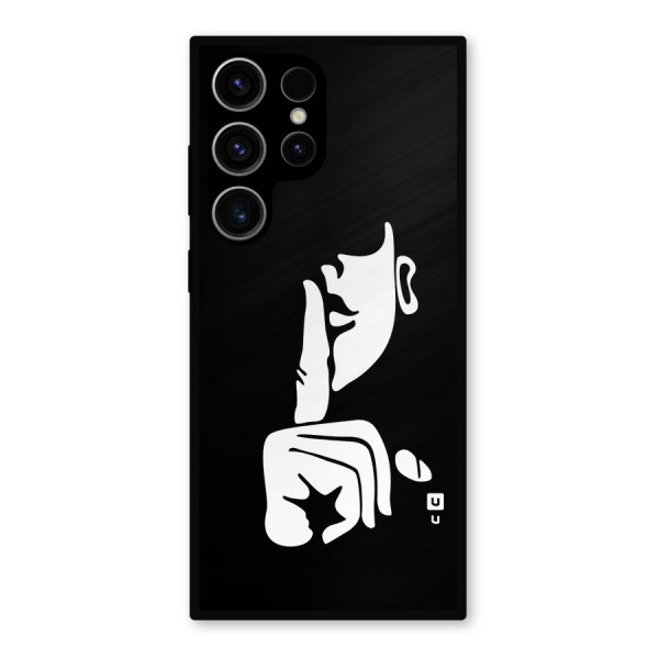 Shhh Art Metal Back Case for Galaxy S23 Ultra