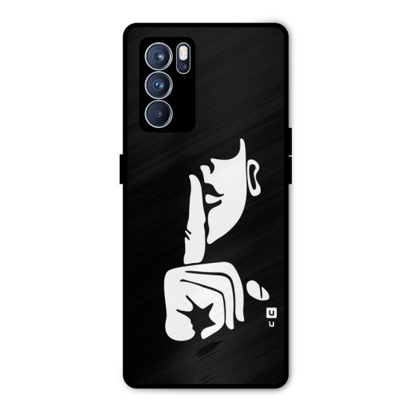 Shhh Art Metal Back Case for Oppo Reno6 Pro 5G