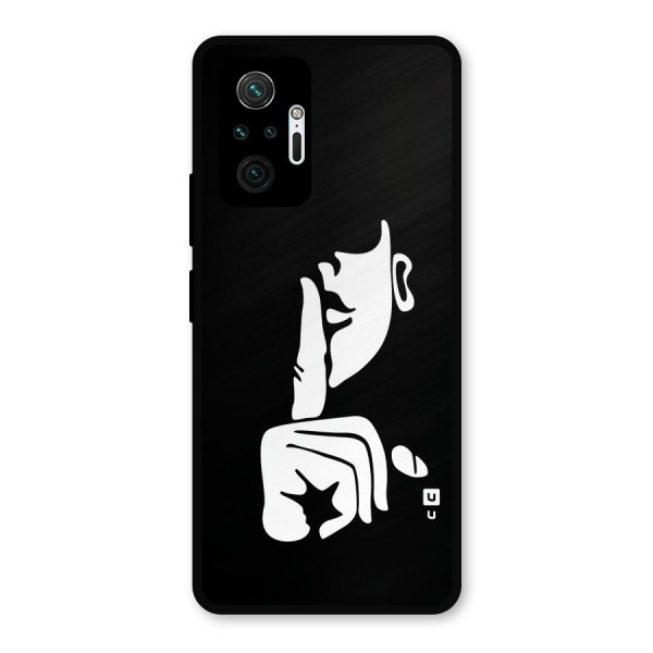 Shhh Art Metal Back Case for Redmi Note 10 Pro Max