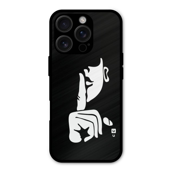Shhh Art Metal Back Case for iPhone 16 Pro