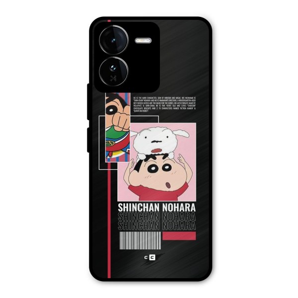 Shinchan Nohara Metal Back Case for iQOO Z9